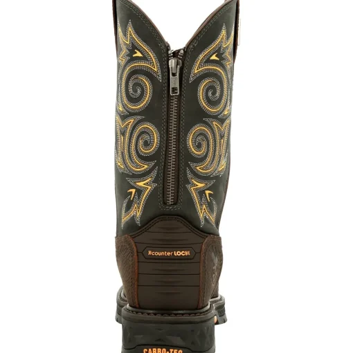 Georgia Men's Carbo-Tec LT 11" Steel Toe Western Work Boot Brown- GB00437