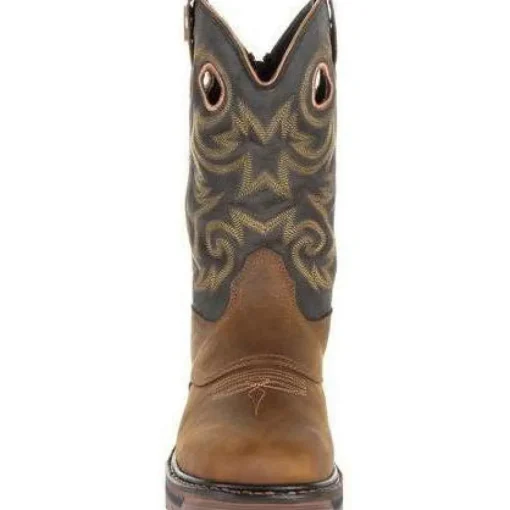 Georgia Men's Carbo-Tec LT 11" Pull-On WP Western Work Boot -Brown GB00266
