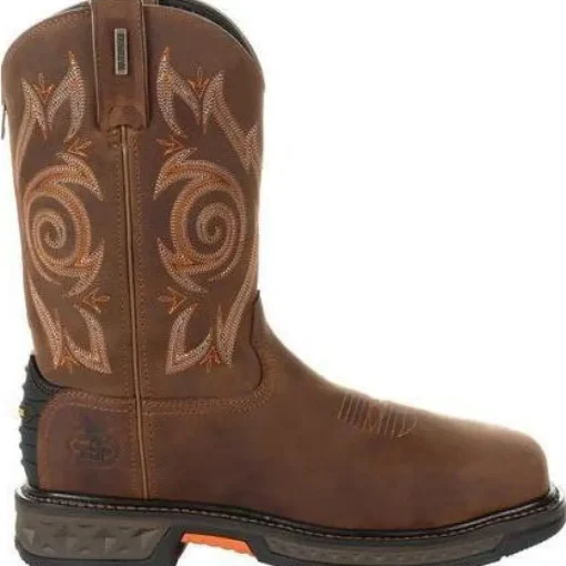 Georgia Men's Carbo-Tec LT 11" Stl Toe WP Western Work Boot Brown - GB00264