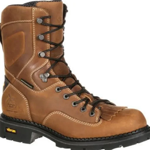 Georgia Men's Comfort Core 8" Comp Toe Logger Work Boot Brown GB00123