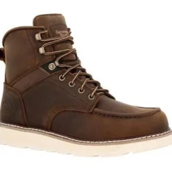 Georgia Men's Core 37 6" Soft Toe Slip Resist Work Boot - Brown - GB00667