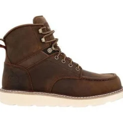 Georgia Men's Core 37 6" Soft Toe Slip Resist Work Boot - Brown - GB00667