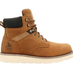 Georgia Men's Core 37 6" Soft Toe WP Slip Resist Wedge Work Boot -Brown- GB00665