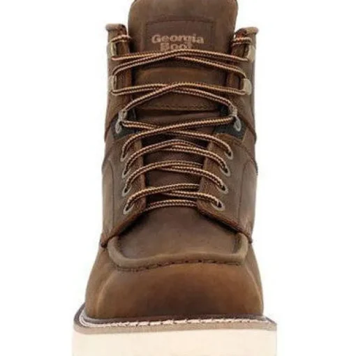 Georgia Men's Core 37 6" Soft Toe Slip Resist Work Boot - Brown - GB00667