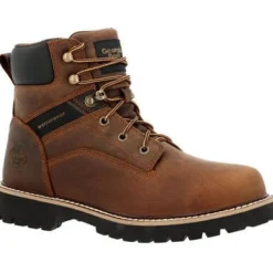Georgia Men's Core 37 6" WP Slip Resistant Work Boot -Brown- GB00635