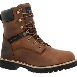 Georgia Men's Core 37 8" WP Slip Resistant Work Boot -Brown- GB00637