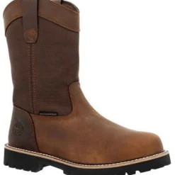 Georgia Men's Core 37 10" WP Slip Resistant Work Boot -Brown- GB00638