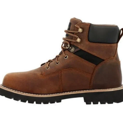 Georgia Men's Core 37 6" WP Slip Resistant Work Boot -Brown- GB00635