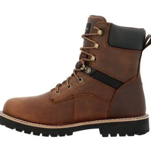 Georgia Men's Core 37 8" WP Slip Resistant Work Boot -Brown- GB00637
