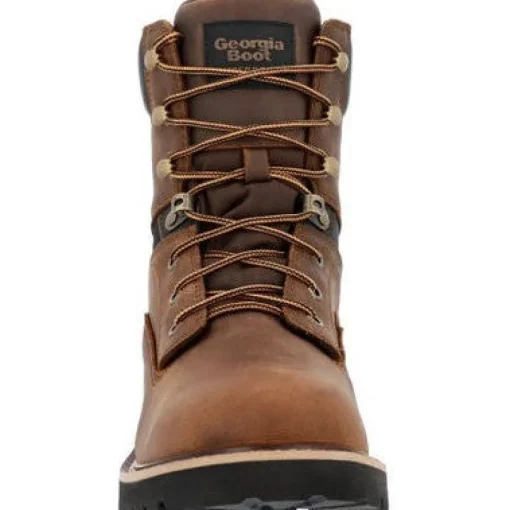Georgia Men's Core 37 8" WP Slip Resistant Work Boot -Brown- GB00637