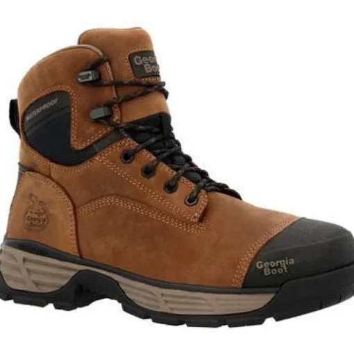 Georgia Men's Durablend Edge 6" Alloy Toe WP Work Boot -Brown- GB00679