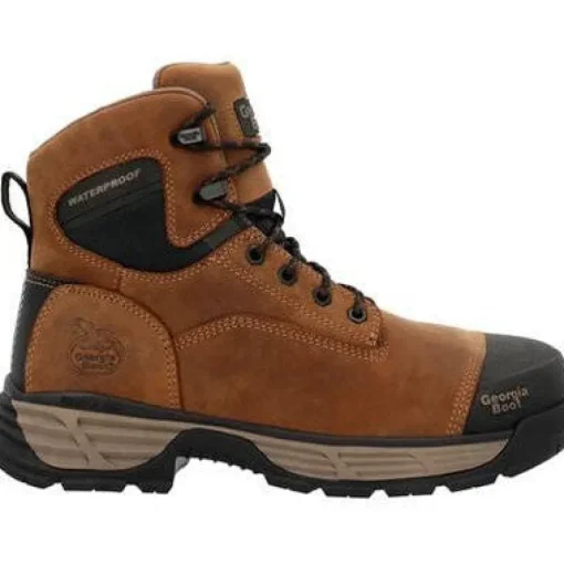 Georgia Men's Durablend Edge 6" Alloy Toe WP Work Boot -Brown- GB00679