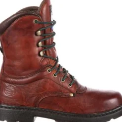 Georgia Men's Eagle Light 8" Slip Resistant Work Boot -Wildwood- G8083