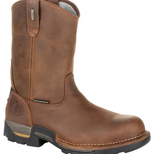 Georgia Men's Eagle One 10" Soft Toe WP Work Boot - Brown - GB00314