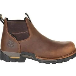Georgia Men's Eagle One 4" Steel Toe WP Chelsea Work Boot -Brown- GB00337