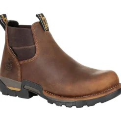 Georgia Men's Eagle One Soft Toe WP Chelsea Work Boot - Brown - GB00315