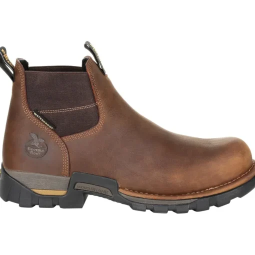 Georgia Men's Eagle One Soft Toe WP Chelsea Work Boot - Brown - GB00315