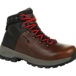Georgia Men's Eagle Trail 6" Alloy Toe WP Hiker Work Boot - Brown - GB00397