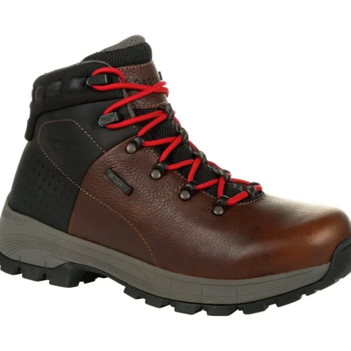 Georgia Men's Eagle Trail 6" Alloy Toe WP Hiker Work Boot - Brown - GB00397