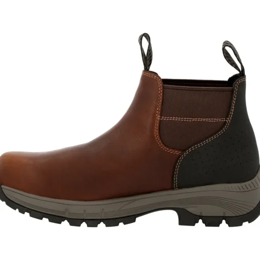 Georgia Men's Eagle Trail 5" Soft Toe WP Chelsea Boot- Brown - GB00478