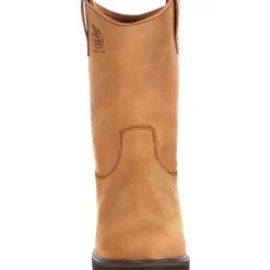 Georgia Men's Farm And Ranch Wellington Wedge Work Boot - Brown - G4432