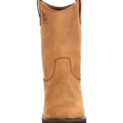 Georgia Men's Farm And Ranch Wellington Wedge Work Boot - Brown - G4432