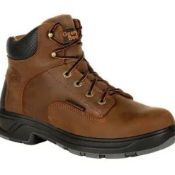 Georgia Men's FLX Point 6" Comp Toe WP Work Boot- Brown- G6644