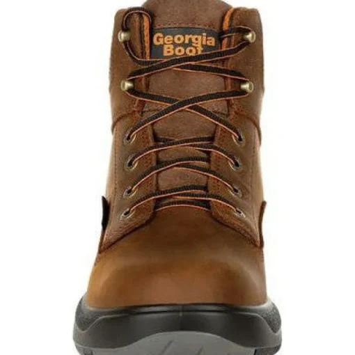 Georgia Men's FLX Point 6" Comp Toe WP Work Boot- Brown- G6644