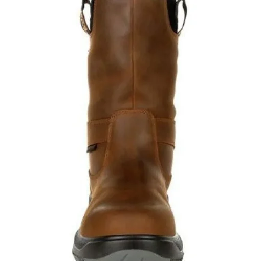 Georgia Men's Flxpoint 10" Comp Toe WP Wellington Work Boot- Brown - G5644