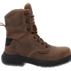 Georgia Men's Flxpoint Ultra 8" WP Comp Toe Work Boot -Brown- GB00554
