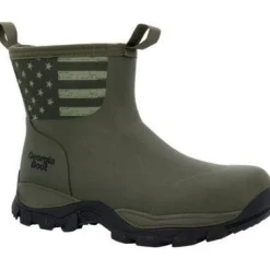 Georgia Men's GBR 8" WP Mid Rubber Work Boot - Dark Green - GB00631