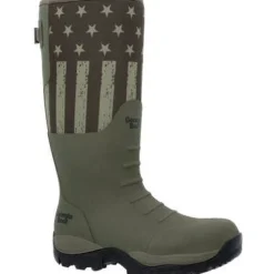 Georgia Men's Gbr Rubber 16" WP Pull On Work Boot -Dark Green- GB00559