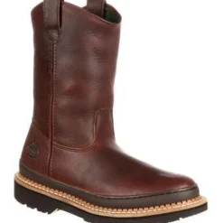 Georgia Men's Giant 11" Wellington Pull On Work Boot -Brown- G4274
