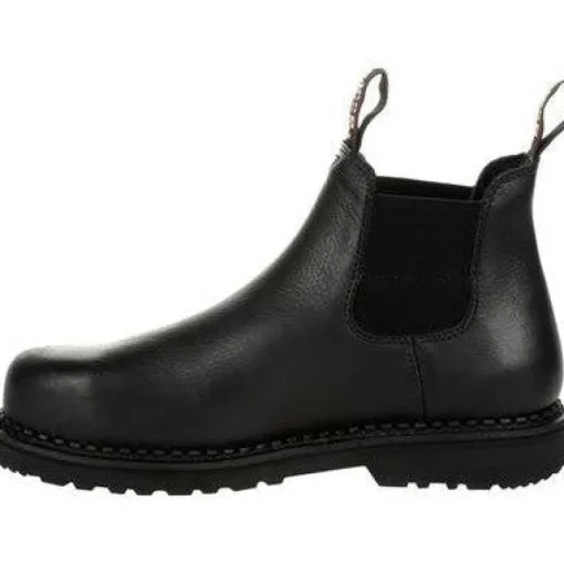 Georgia Men's Giant 6" WP Slip Resist Chelsea Work Boot -Black- GB00376