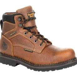 Georgia Men's Giant Revamp 6" Waterproof Work Boot - Brown - GB00316