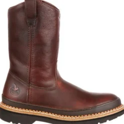Georgia Men's Giant Steel Toe Pul-On Work Boots - Brown - G4374