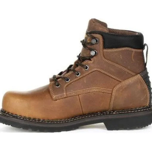Georgia Men's Giant Steel Toe WP Met Guard Work Boot -Brown- GB00322