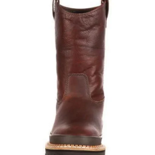 Georgia Men's Giant Steel Toe Pul-On Work Boots - Brown - G4374