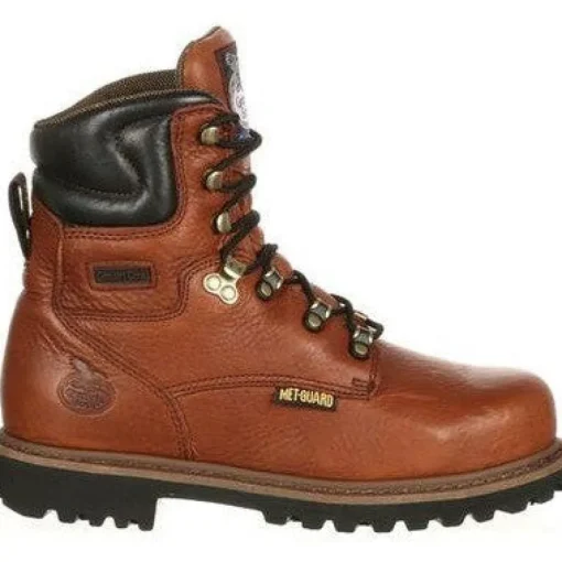 Georgia Men's Hammer 6" ST Internal Metguard Work Boot -Brown- G8315