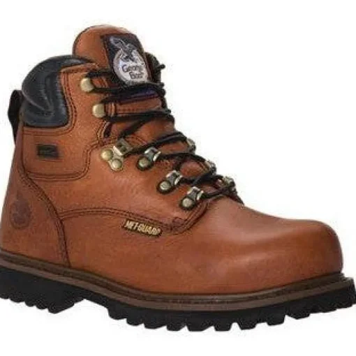 Georgia Men's Hammer 6" Steel Toe MG Work Boot -Brown- G6315
