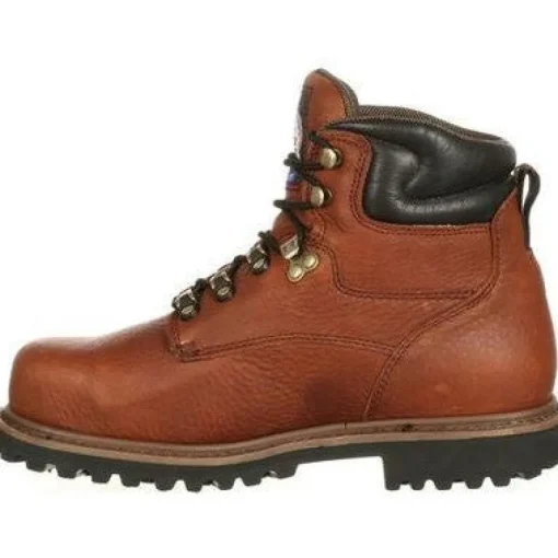 Georgia Men's Hammer 6" Steel Toe MG Work Boot -Brown- G6315