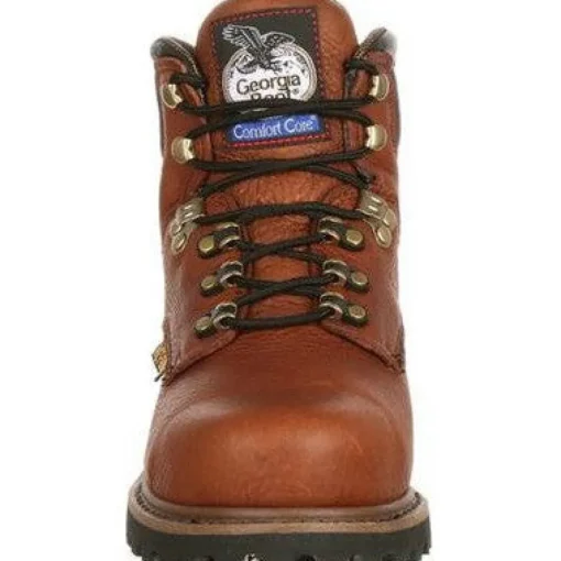 Georgia Men's Hammer 6" Steel Toe MG Work Boot -Brown- G6315