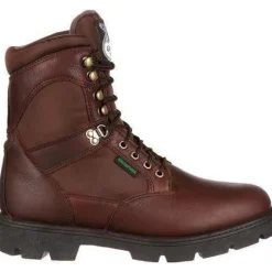 Georgia Men's Homeland 8" Stl Toe Waterproof Work Boot - Brown - G107