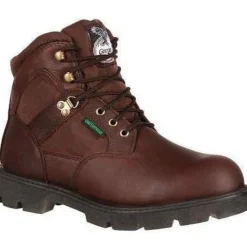 Georgia Men's Homeland 6" Waterproof Work Boot - Brown - G106