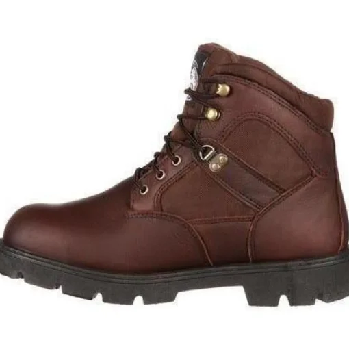 Georgia Men's Homeland 6" Waterproof Work Boot - Brown - G106