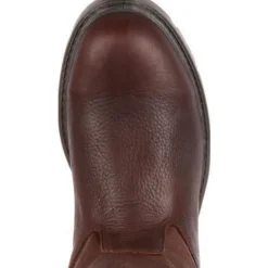 Georgia Men's Homeland Stl Toe WP Wellington Work Boot - Brown - G111
