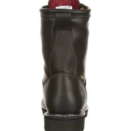 Georgia Men's Lace To Gore-Tex 8" Soft Toe WP 200G Ins Work Boot- Black- G8040