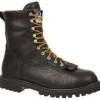 Georgia Men's Lace To Toe 8" WP Work Boot - Black - G8010