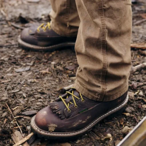 Georgia Men's Logger 8" Steel Toe WP Lace-To-Toe Work Boot- Chocolate- G103