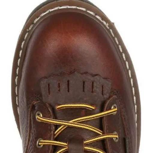 Georgia Men's Logger 8" Steel Toe WP Lace-To-Toe Work Boot- Chocolate- G103